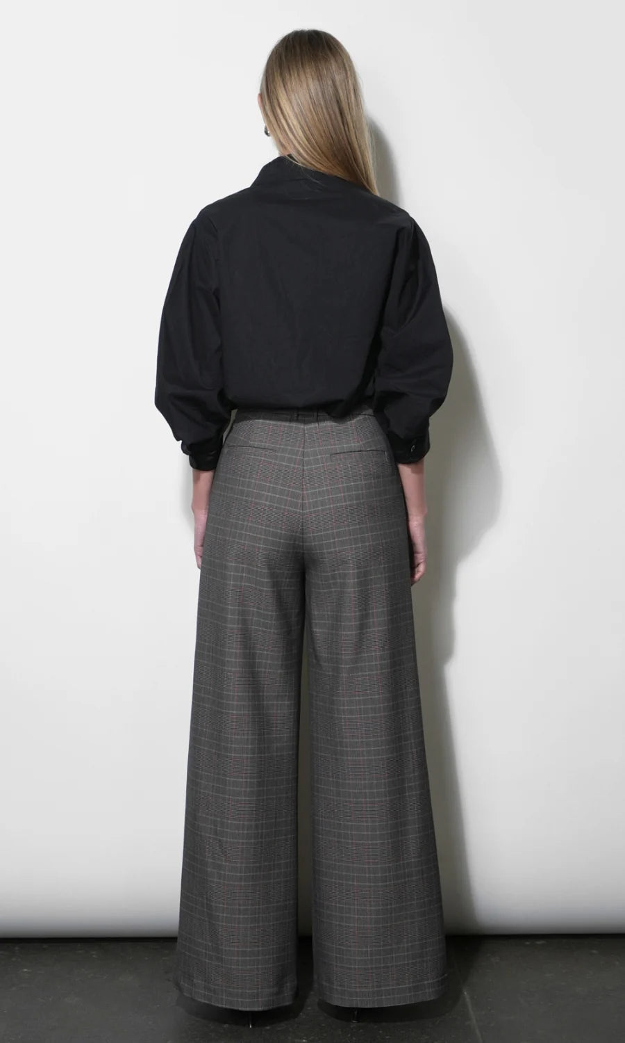 Greylin Thea Oversized Latern Sleeve Blouse Black