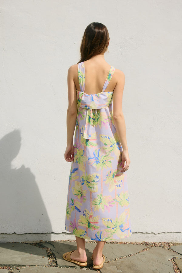 Baha Blues Palm Tree Maxi Dress