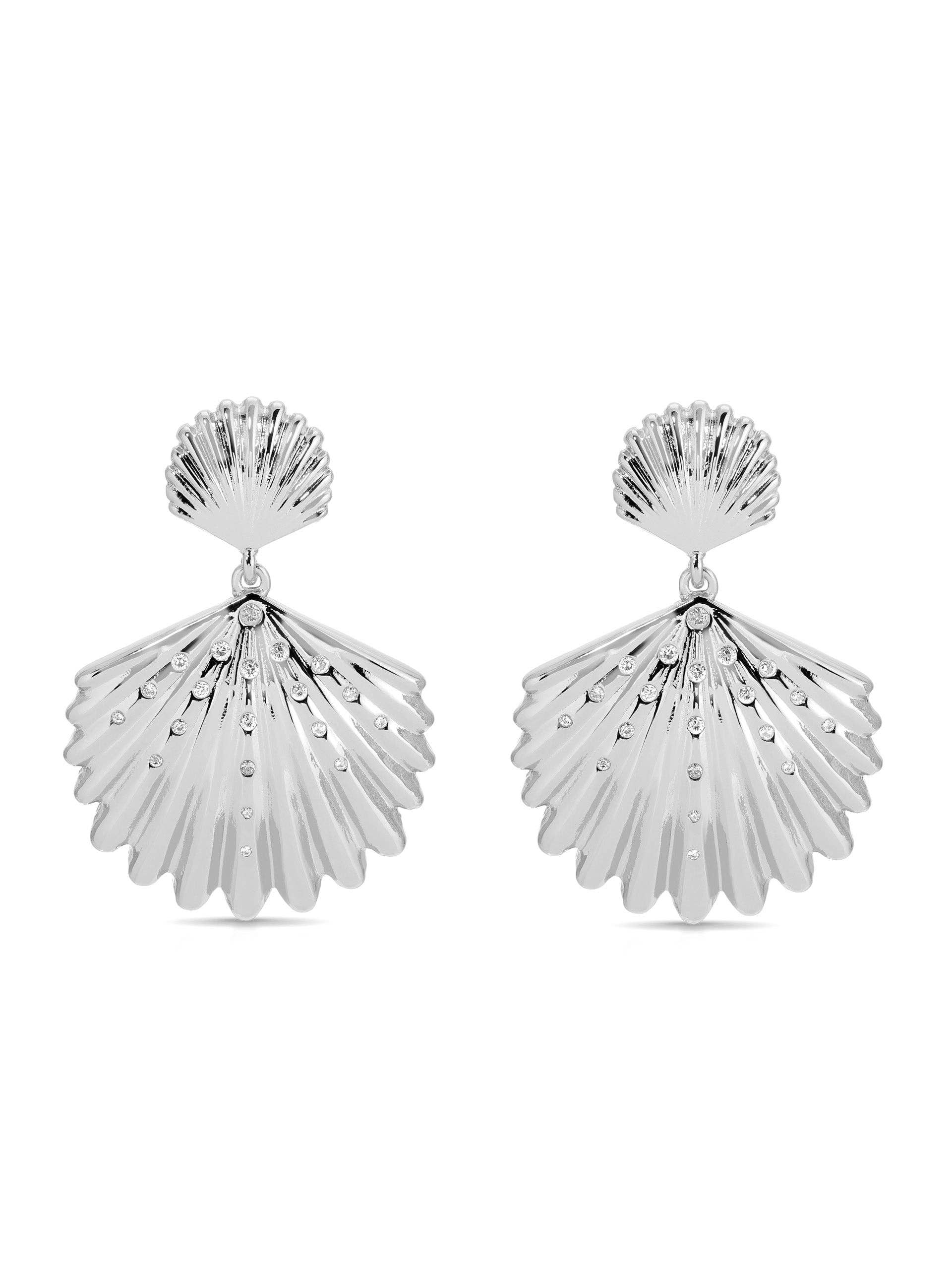 Sun-Drenched Shell Earrings