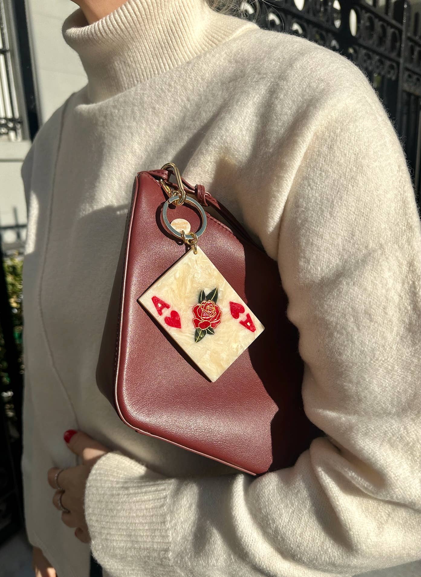 Ace of Hearts Bag Charm + Keychain