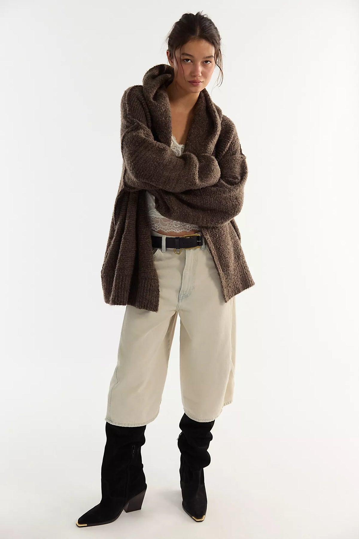 Thistle Hooded Oversized Cardi