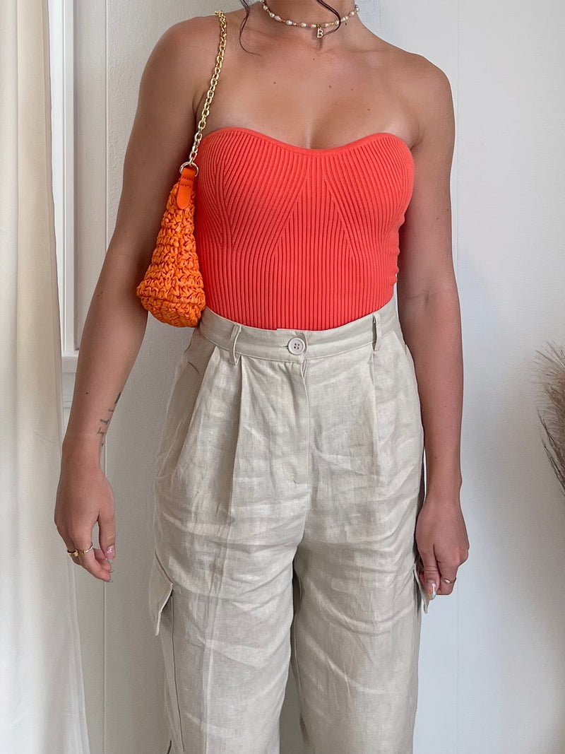 FINAL SALE Sweetheart Rib Knit Tube Top