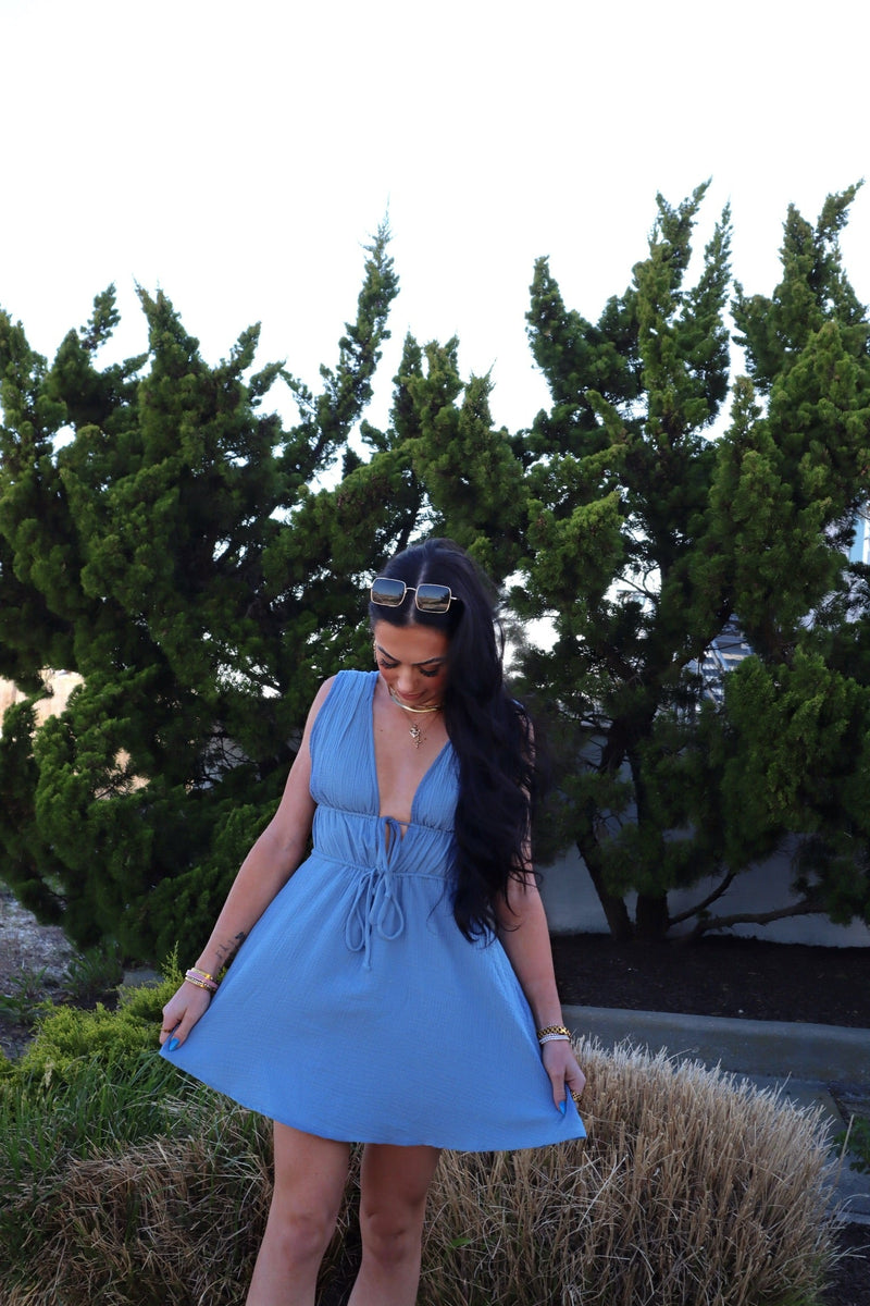 FINAL SALE Sardinia Dress | Blue