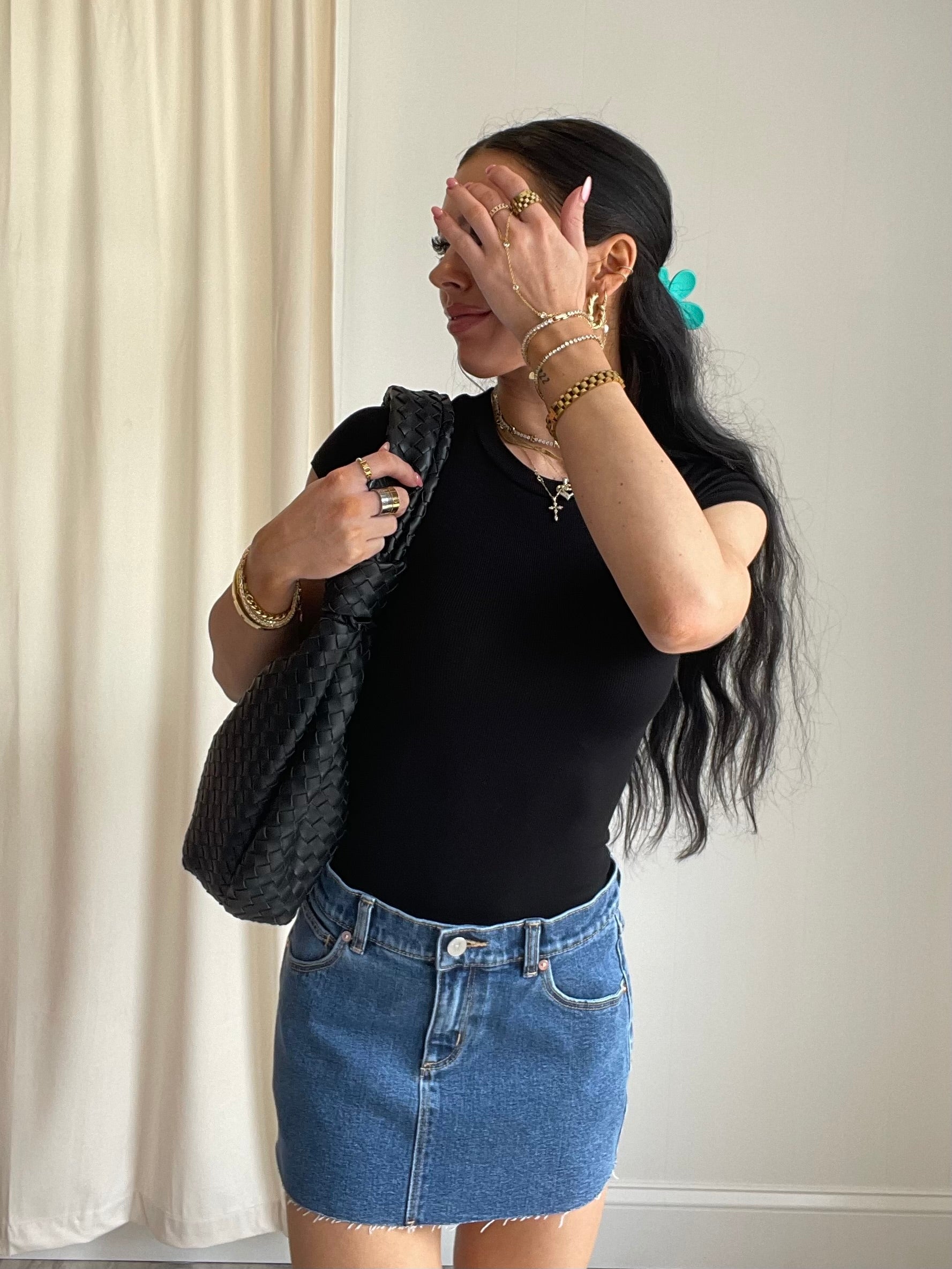Mercedes Basic Rib Knit Tee