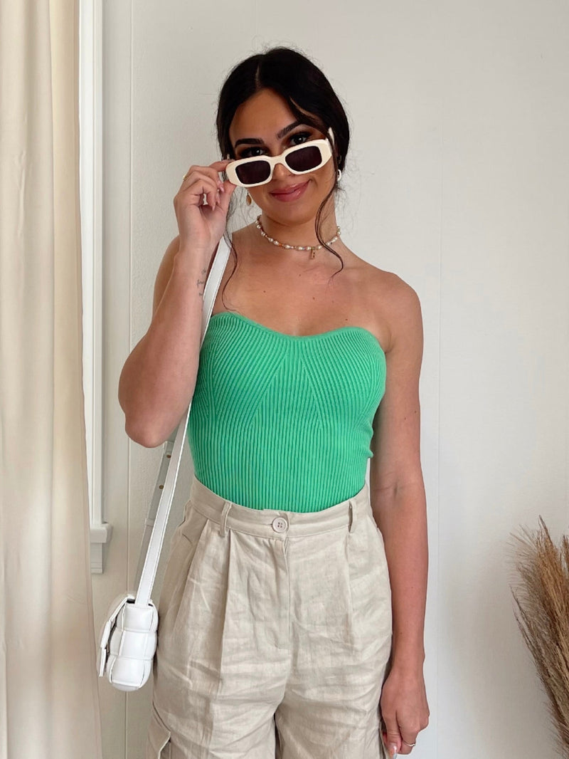 FINAL SALE Sweetheart Rib Knit Tube Top