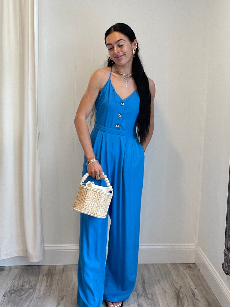 FINAL SALE Palma Jumpsuit | Blue