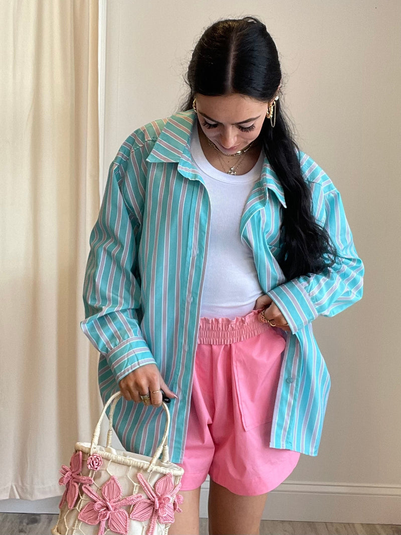 Katy Oversized Striped Shirt | FINAL SALE