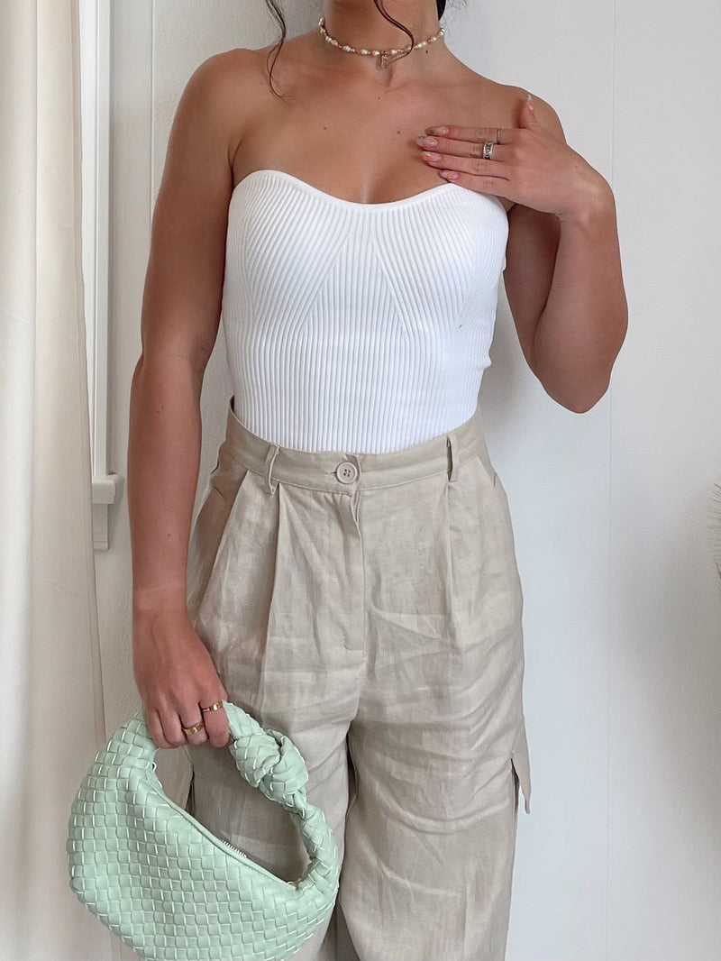 FINAL SALE Sweetheart Rib Knit Tube Top