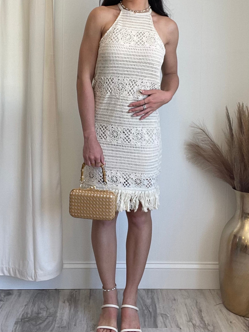 Stevie Crochet Midi Dress FINAL SALE