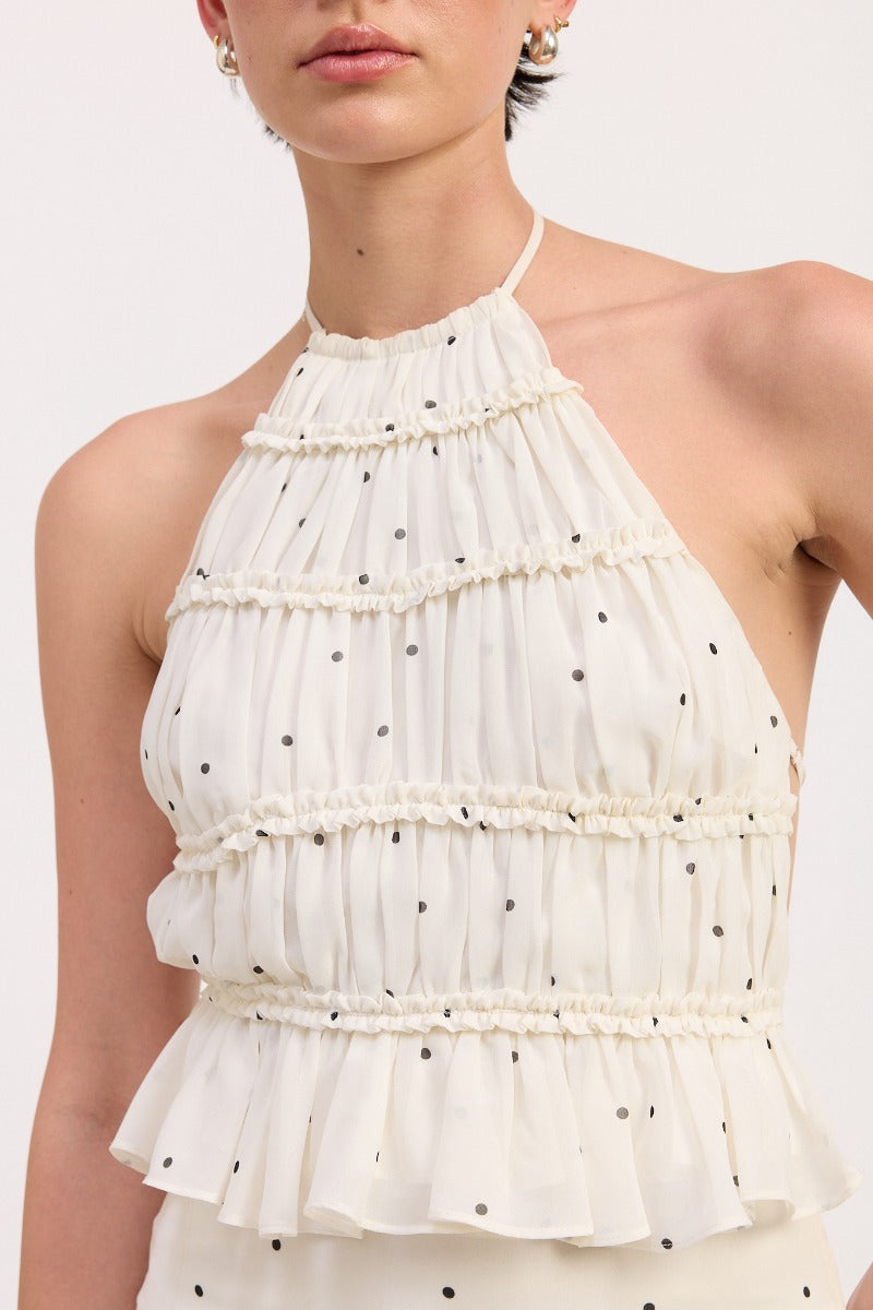 Rowyn Polka Dot Halter Top