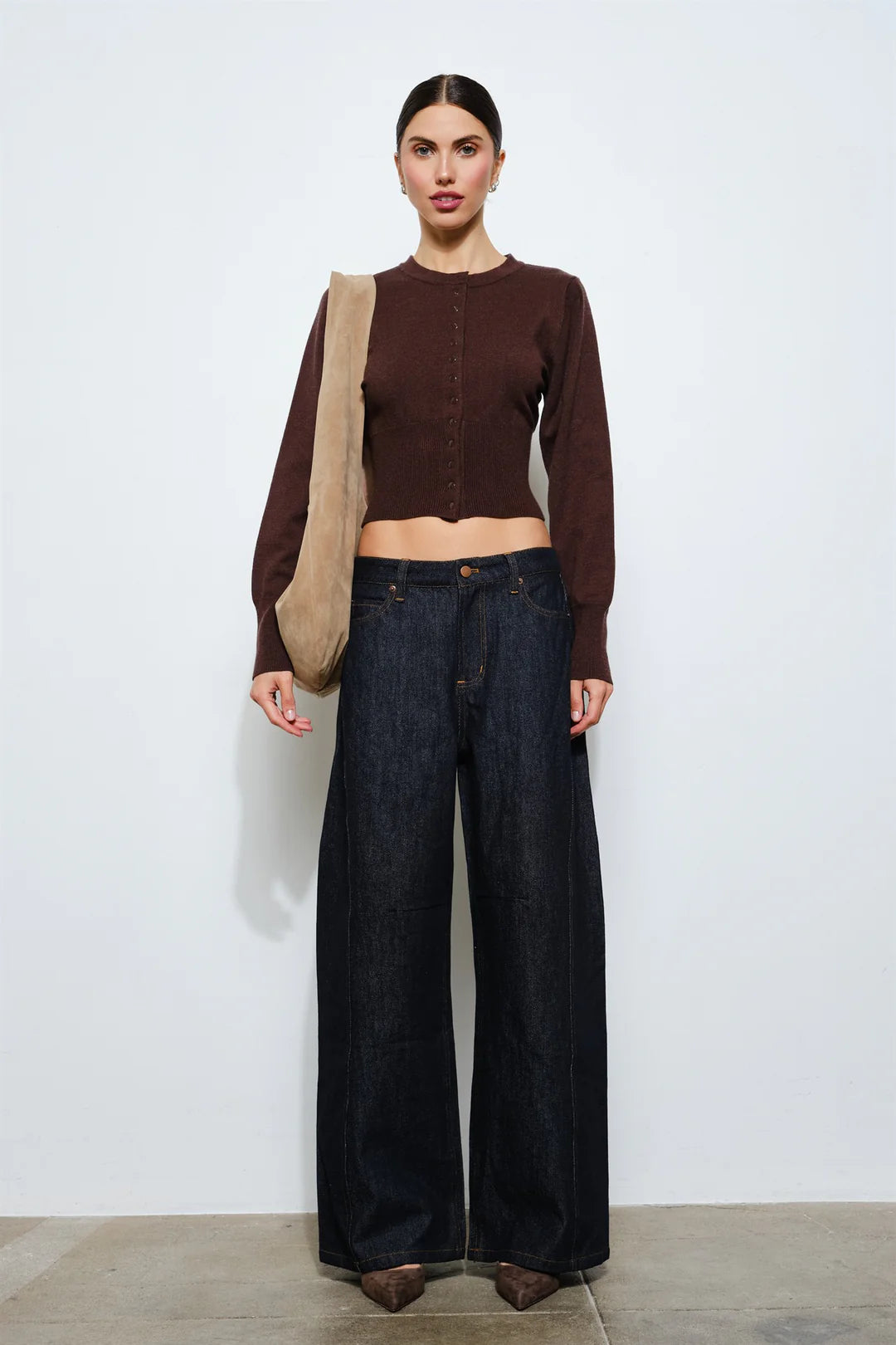 Cassandra Espresso Cardigan