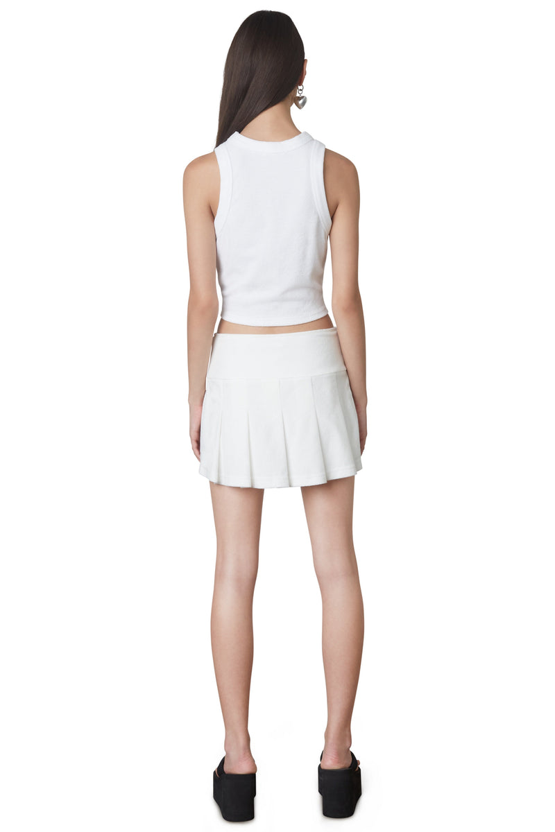 Addie Rae Pleated Skort | White FINAL SALE