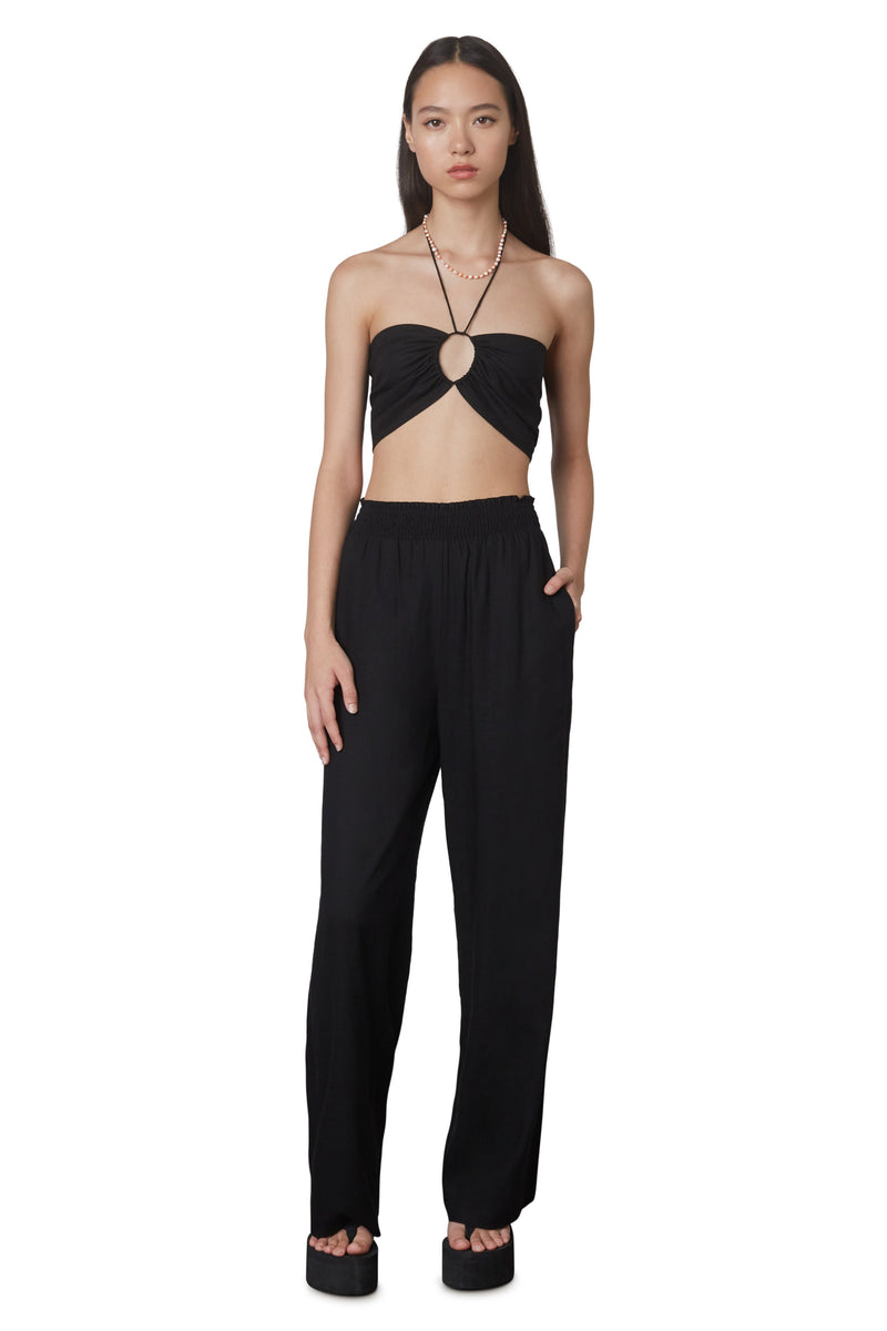 Mallorca Wide Leg Pants | Black