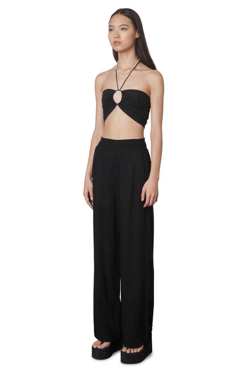 Mallorca Wide Leg Pants | Black