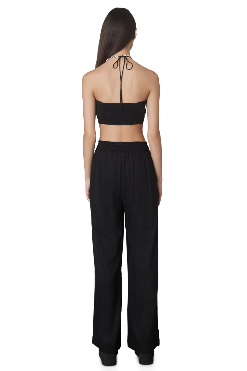 Mallorca Wide Leg Pants | Black