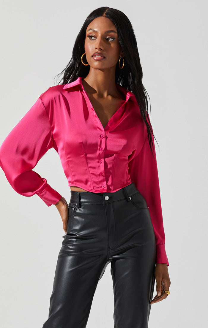 ASTR the Label | Millie Top | Hot Pink