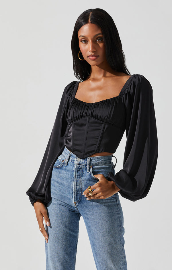 FINAL SALE ASTR the Label | Penny Top | Black