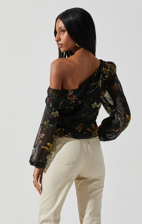 ASTR the Label | Reign Top | Black Orange Floral