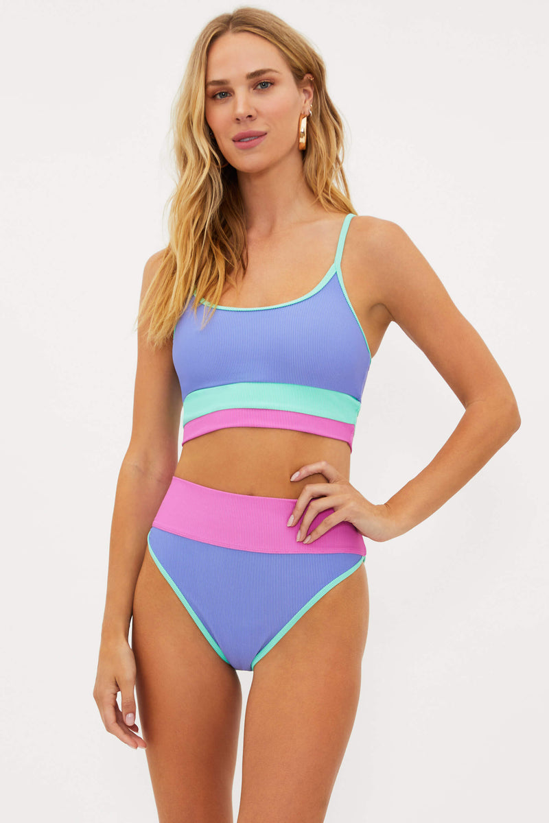 FINAL SALE Beach Riot | Emmy Bikini Bottom | High Tide Colorblock