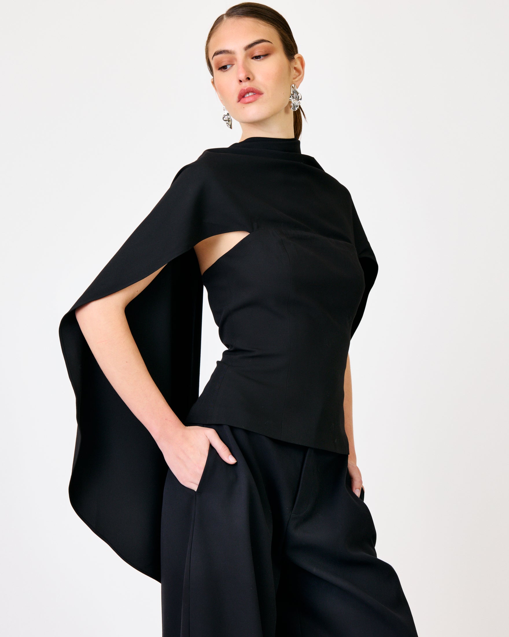 Line & Dot Scout Drape Top