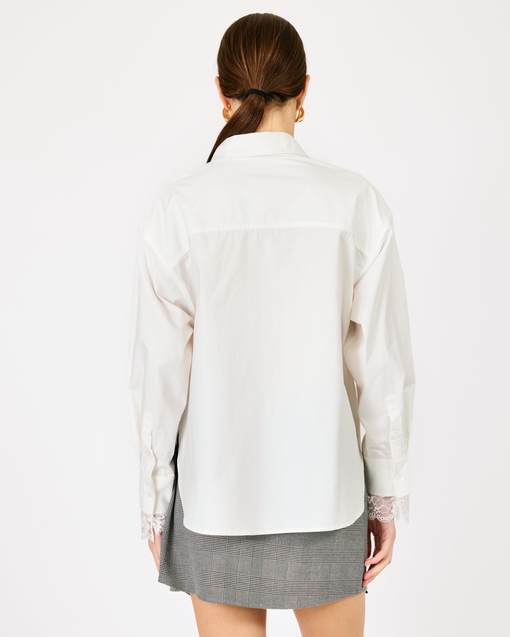 Aella White Button Down Shirt