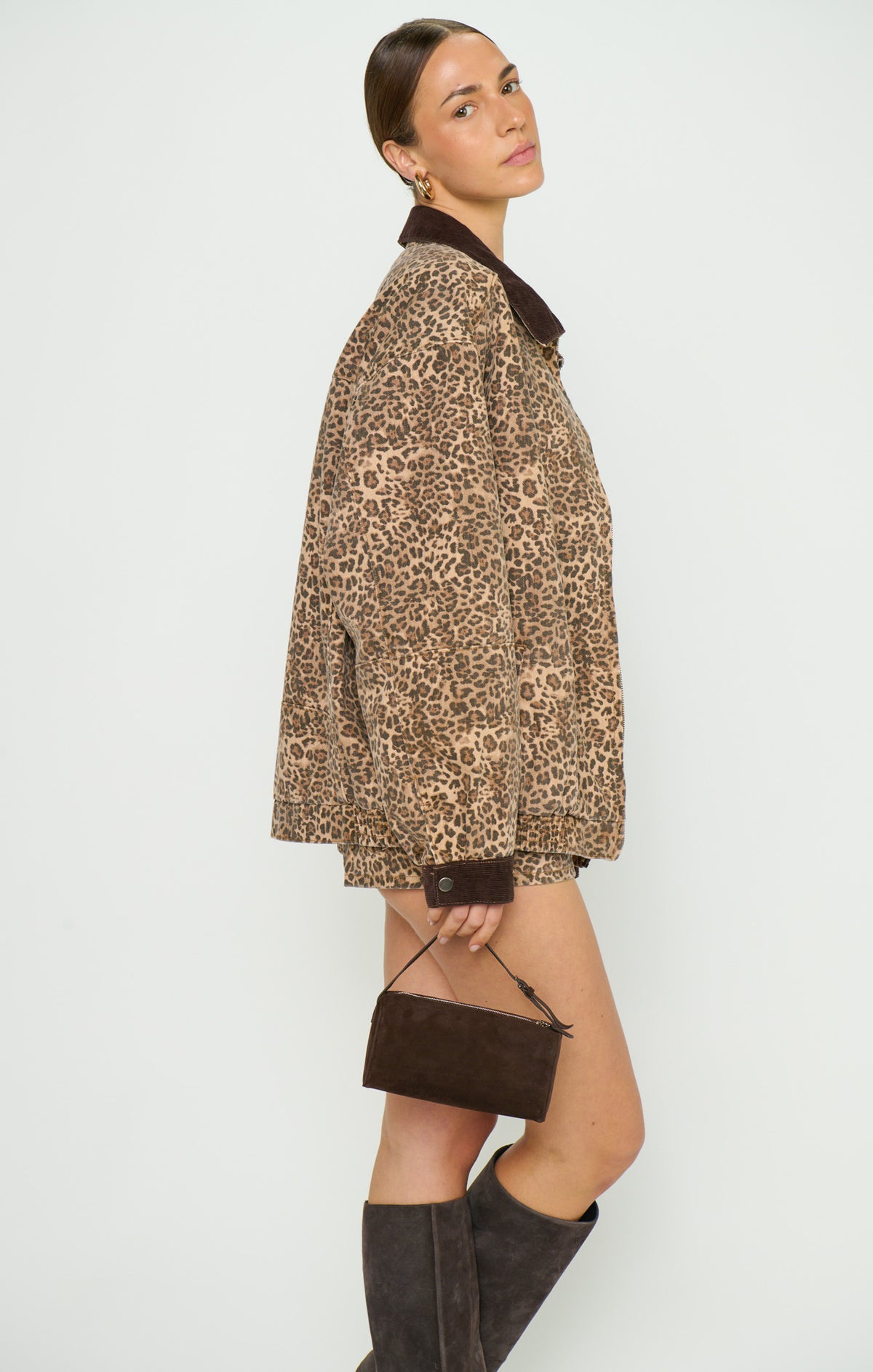 Show me Your Mumu Carter Leopard Bomber Jacket