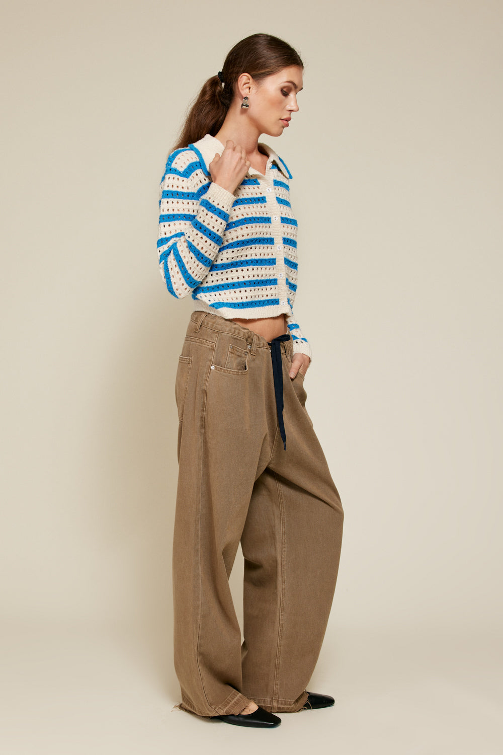 Final Sale Meera Striped Cardigan