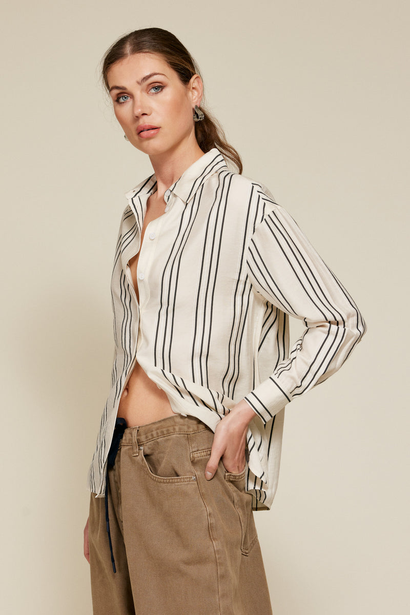 Line & Dot | Freddie Striped Button Down Shirt