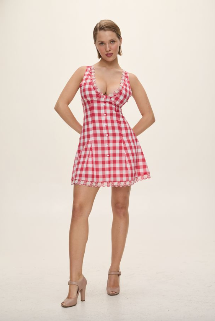 Frankies Bikinis | Farm Gauze Mini Dress | Malibu Picnic