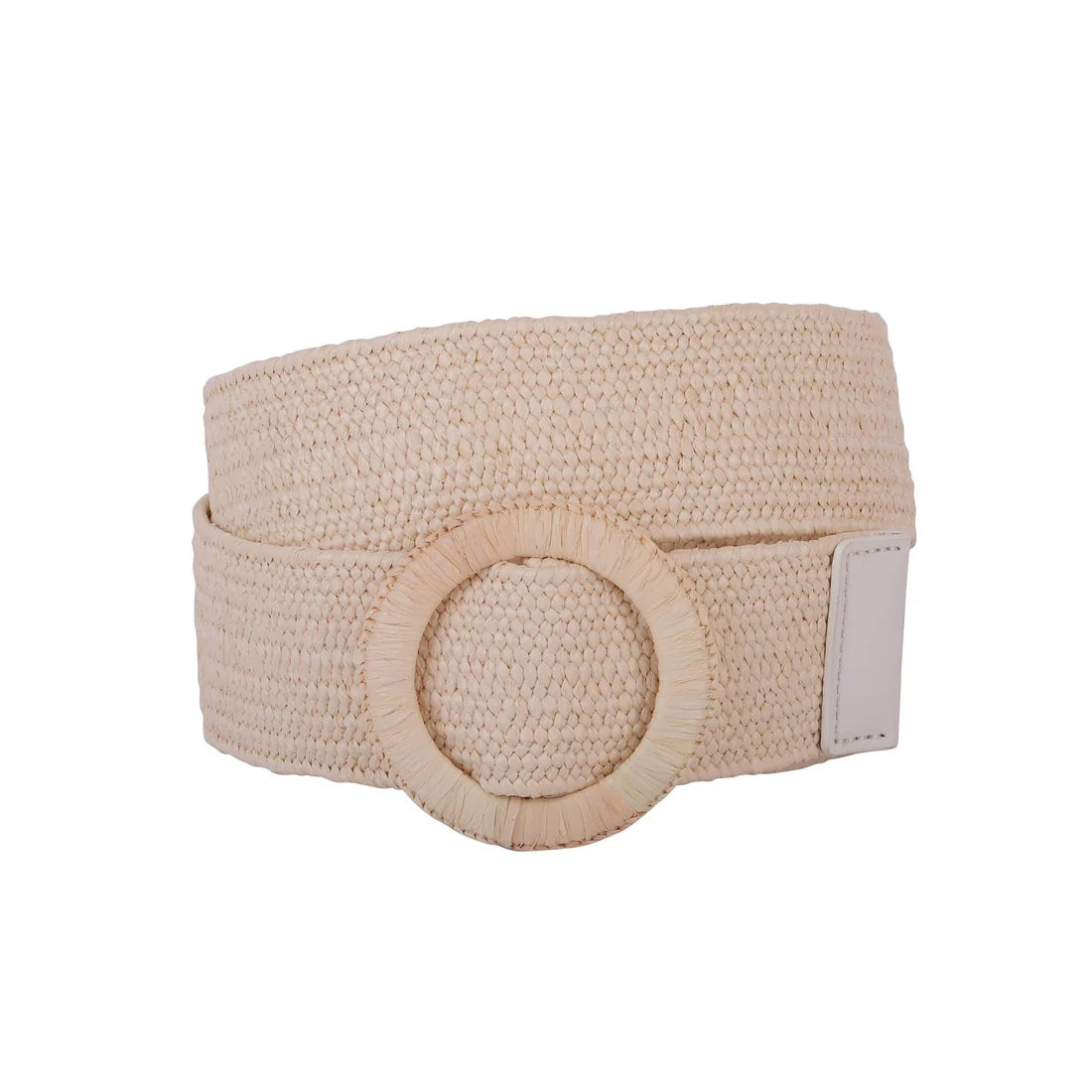 Raquel Raffia Rattan Stretch Belt