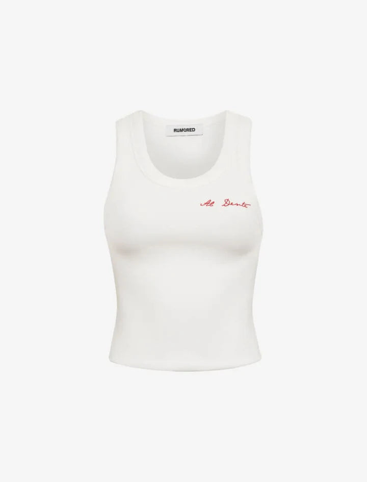 Al Dente Yankee Tank | White