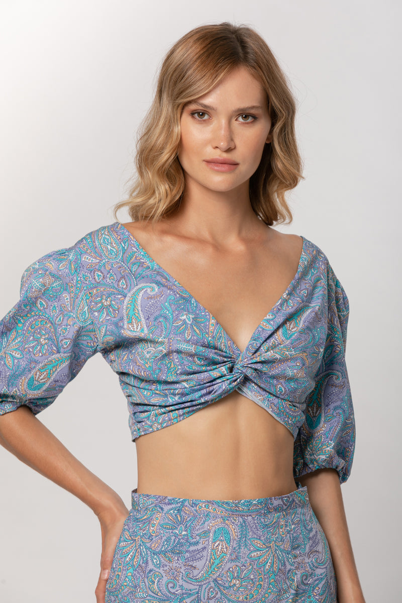 LUSANA DAISY TOP | AKILA FLORAL FINAL SALE