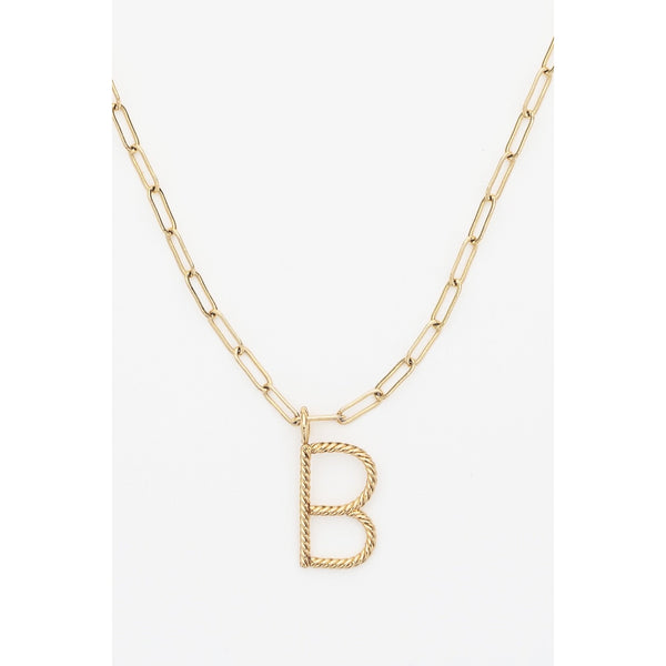 The Aspen Initial Paper Clip Chain | Brenda Grands Jewelry