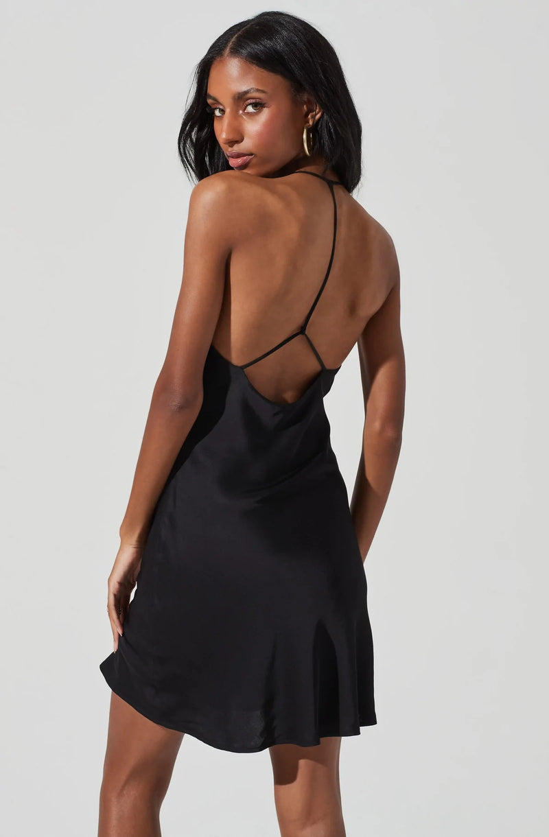 ASTR the Label | Medford Satin Mini Dress FINAL SALE