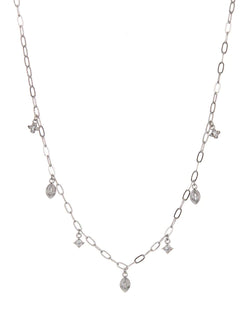 Bezel Charm Shaker Necklace | LUV AJ