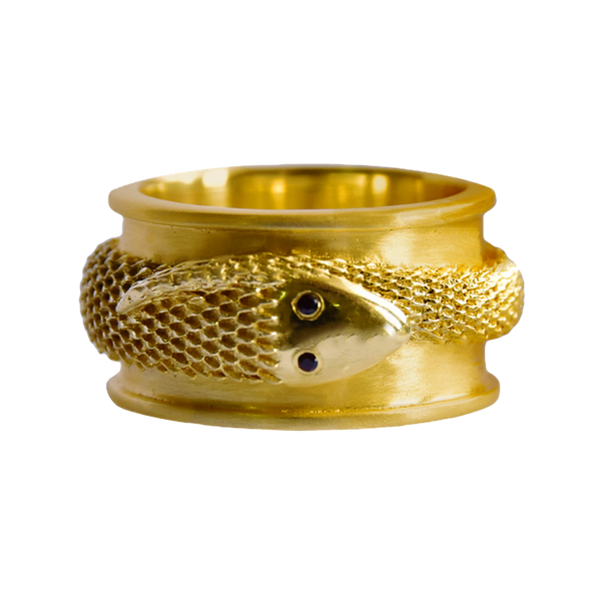 Elixir Gold Snake Ring | Mountain and Moon