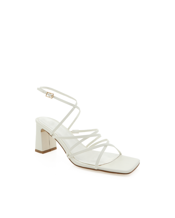 Billini | Ilka Strappy Block Heels | White