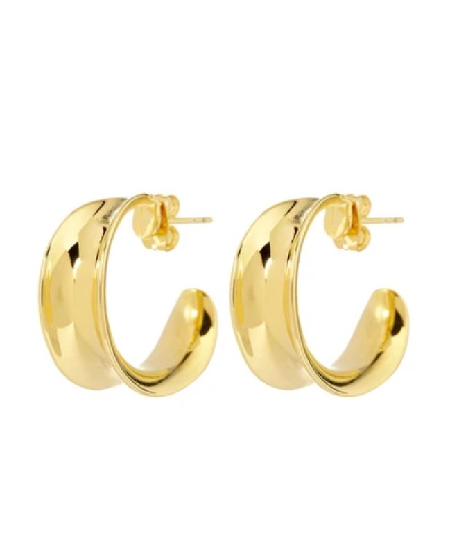 GOLD MARGOT HOOPS - LUV AJ