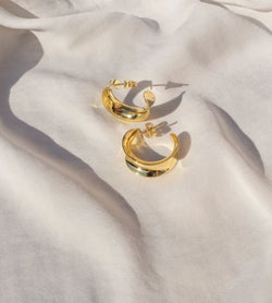 GOLD MARGOT HOOPS - LUV AJ