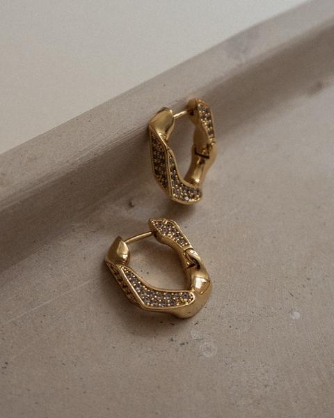 Pave Cuban Link Hoops | LUV AJ