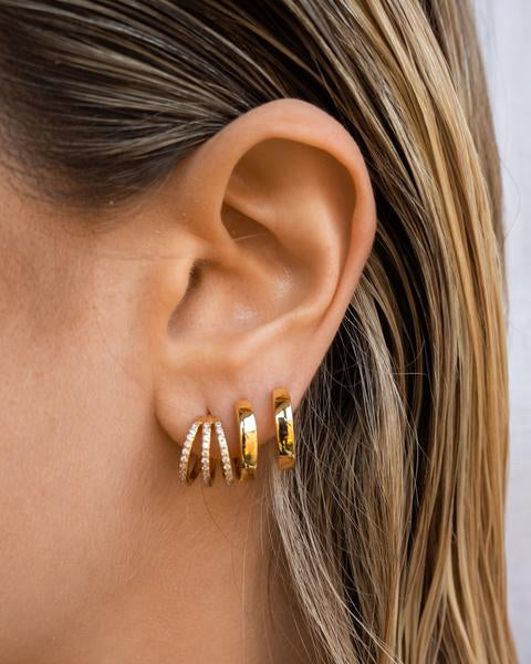 Pave Baby Bastille Hoops | LUV AJ