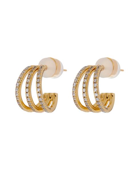 Pave Baby Bastille Hoops | LUV AJ