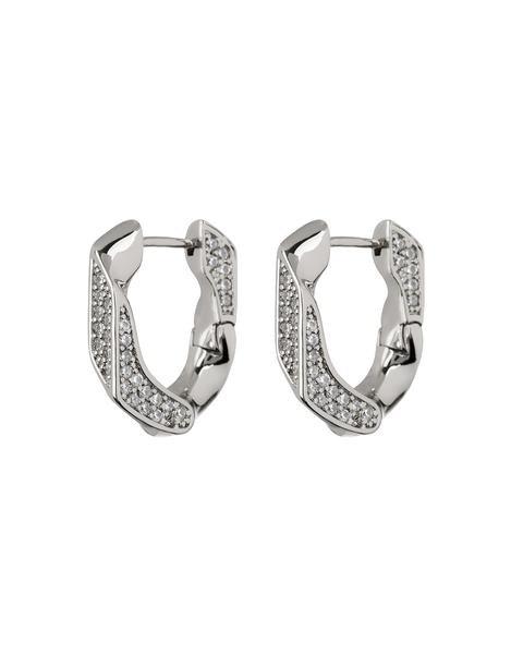 Pave Cuban Link Hoops | LUV AJ