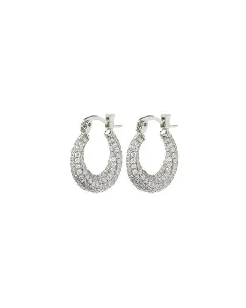 Pave Mini Martina Hoops