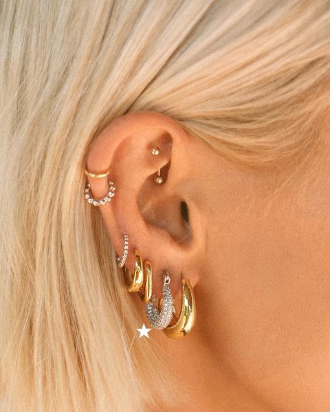 Pave Mini Martina Hoops