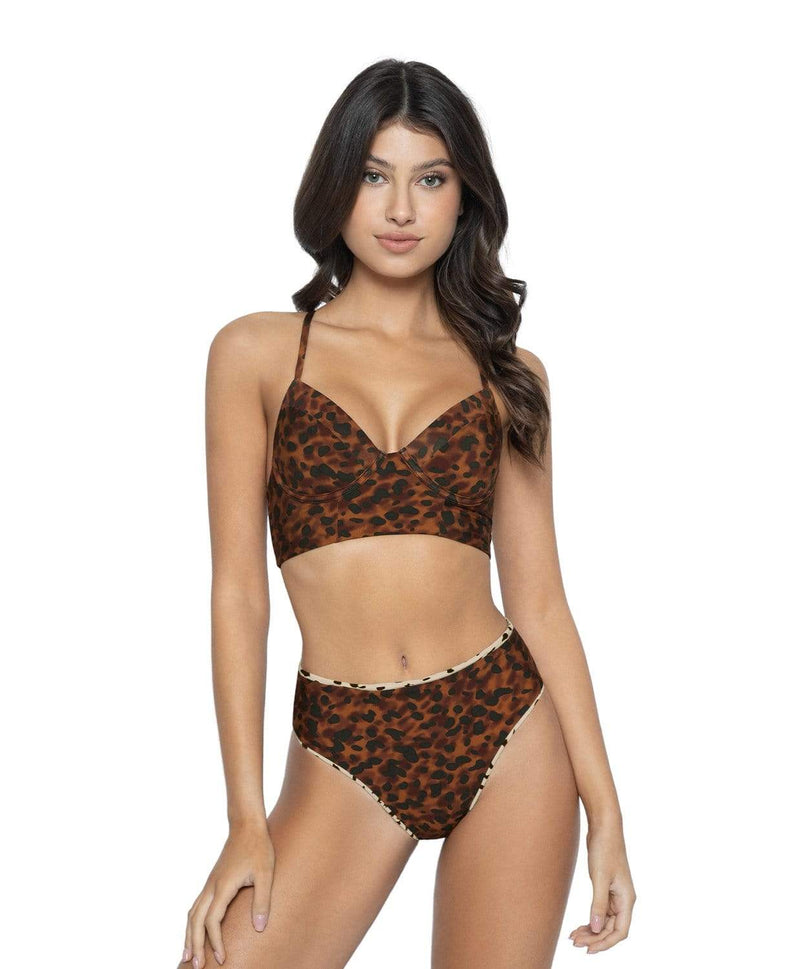 Hilary Reversible High Waist Bikini Bottom | PQ