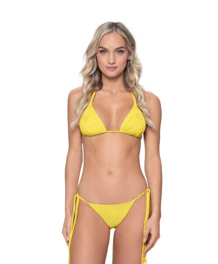 PQ Sunshine Mila Triangle Bikini Top | Yellow