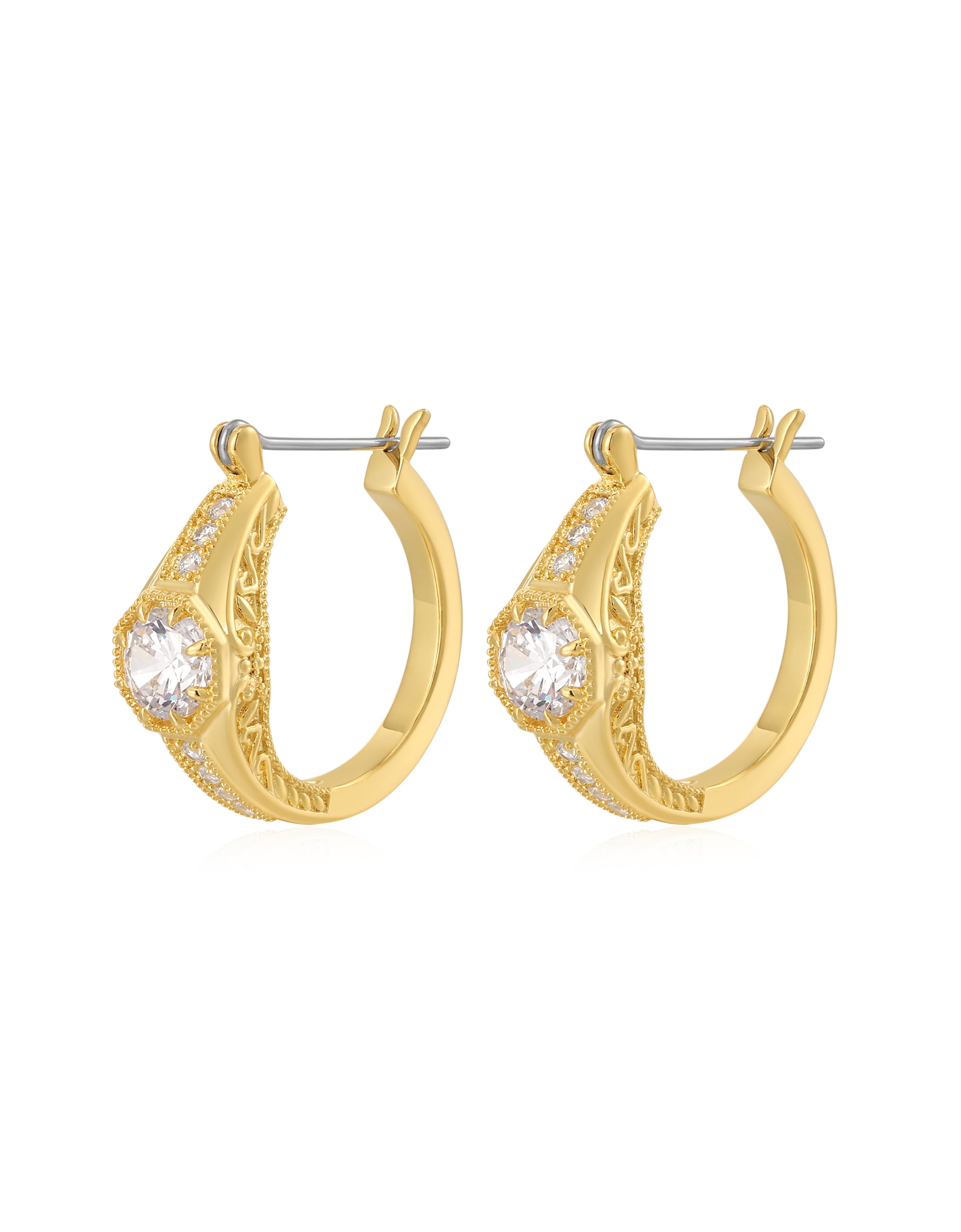 LUV AJ x FL&L Vintage Engagement Hoop Earrings