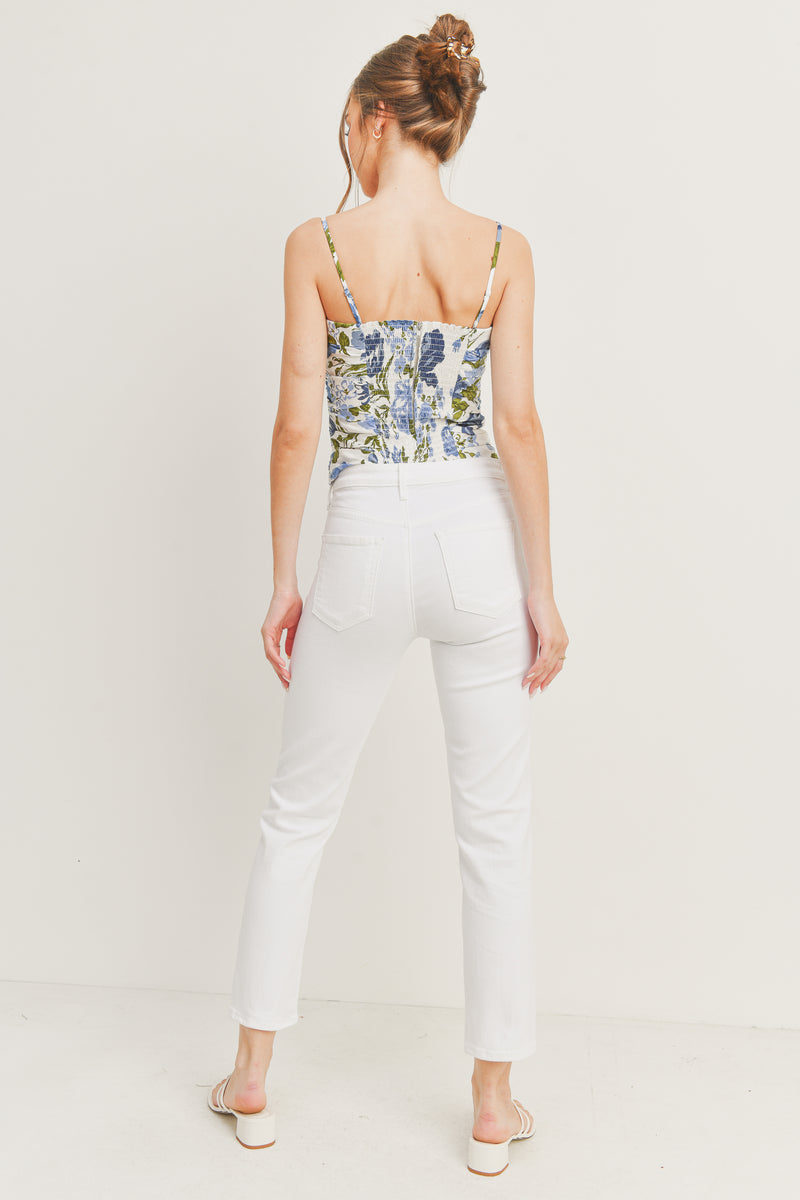 FINAL SALE Judie High Rise Straight Jeans | White