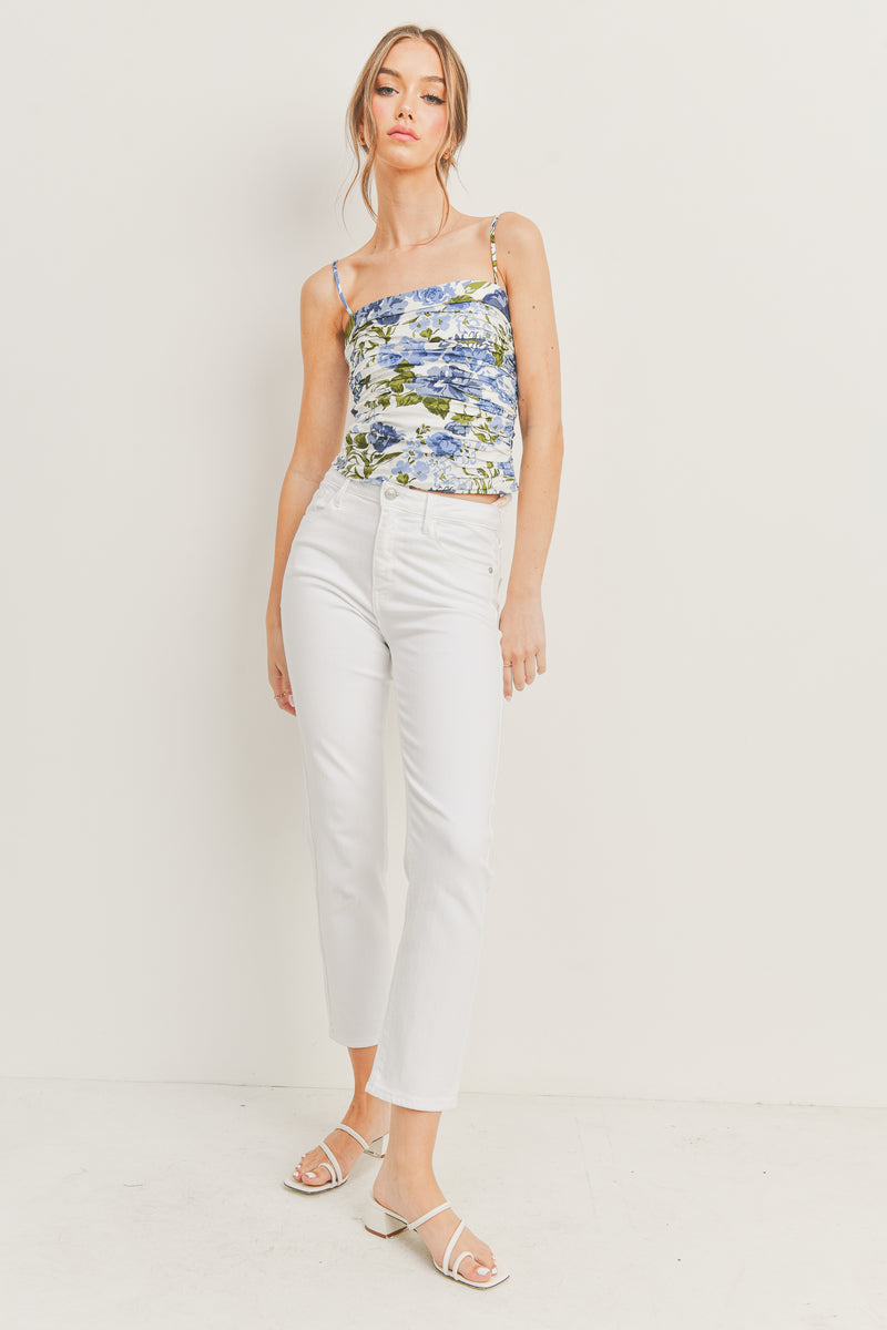 FINAL SALE Judie High Rise Straight Jeans | White